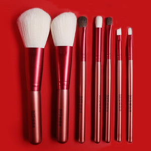 DUESI 7pcs/8pcs/Barrel Makeup Brushes Set Blush Powder Eye Shadow Eyebrow Blending Lip Beauty Synthetic Foundation Brush Tools