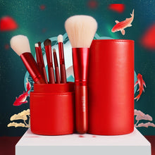 Carica l&#39;immagine nel visualizzatore di Gallery, DUESI 7pcs/8pcs/Barrel Makeup Brushes Set Blush Powder Eye Shadow Eyebrow Blending Lip Beauty Synthetic Foundation Brush Tools
