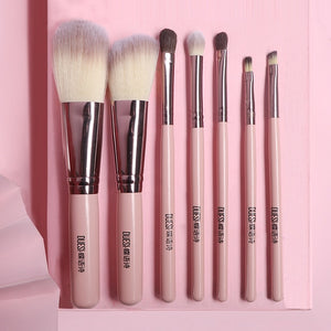 DUESI 7pcs/8pcs/Barrel Makeup Brushes Set Blush Powder Eye Shadow Eyebrow Blending Lip Beauty Synthetic Foundation Brush Tools