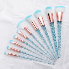 Lataa kuva Galleria-katseluun, Unicorn Crystal Handle Foundation Brushes
