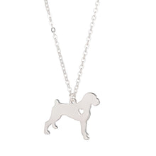 Indlæs billede til gallerivisning Cute Boxer Dog Pendant Necklace
