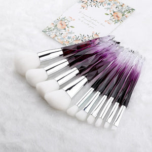 Crystal Makeup Brush Set