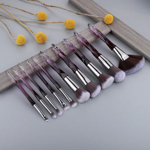 Crystal Makeup Brush Set