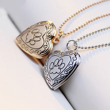 Indlæs billede til gallerivisning New Fashion Locket Necklace With Dog Paw Print
