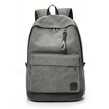 Load image into Gallery viewer, DIDA BEAR 2018 Women Men Canvas Backpacks Large School Bags For Teenager Boys Girls Travel Laptop Backbag Mochila Rucksack Grey
