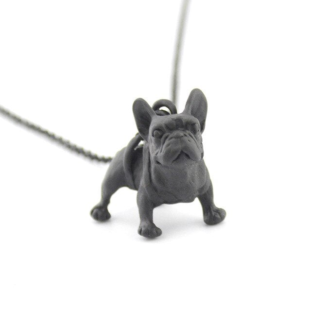 Lovely French Bulldog Dog Pendant Necklace